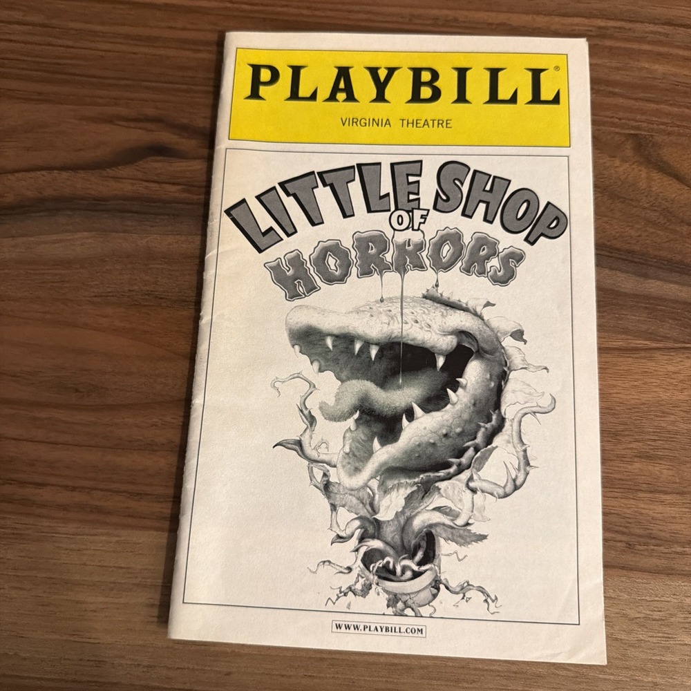 LITTLE SHOP OF HORRORS, PLAYBILL, JANUARY 2004, VIRGINIA THEATRE Matt Vogel
